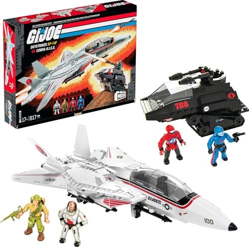 MEGA G.I. Joe Skystriker XP-14F vs. Cobra H.I.S.S. Building Set 617-Piece Deal