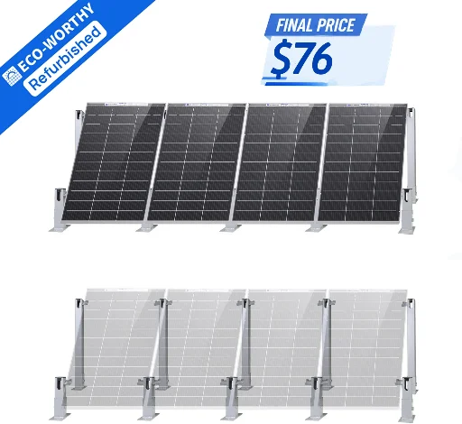 ECO-WORTHY Solar Panel Adjustable Mounting Brackets Kit for 4 Panels Deal