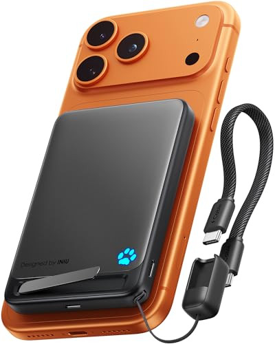 INIU MagSafe Portable Charger 10,000 mAh Qi2 Certified 15W