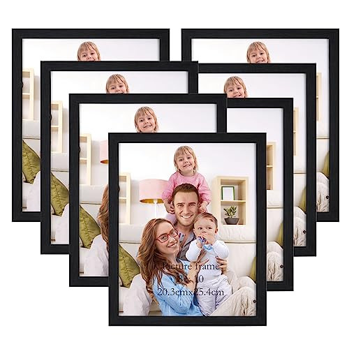 Giftgarden 8x10 Picture Frame 7-Pack, Black