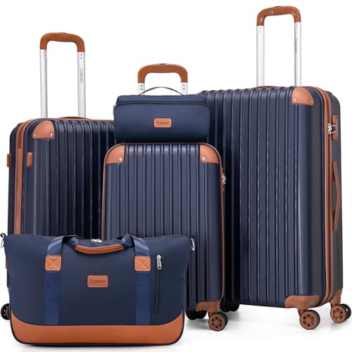 Cosbarn Luggage Sets 5 Piece Suitcases with Wheels