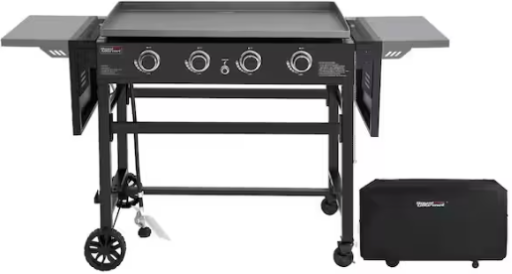 Royal Gourmet 35 in. 4-Burner Propane Gas Grill Griddle with Cover Deal