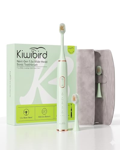 KIWIBIRD K5 Sonic Electric Toothbrush 1.5X Wider Brush Head Deal