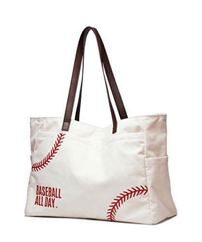 YHSHYZH Embroidery Baseball Mom Bag X-large