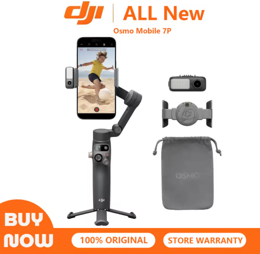 DJI Osmo Mobile 7P 3-Axis Phone Gimbal with Built-in Extension Rod & Tripod