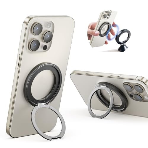 SUPERONE Dual-Side Magnetic Ring Holder MagSafe Phone Stand w/ 360° Rotation