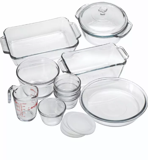 Anchor Hocking Oven Basics Glass Bakeware Set (15-Piece) Deal