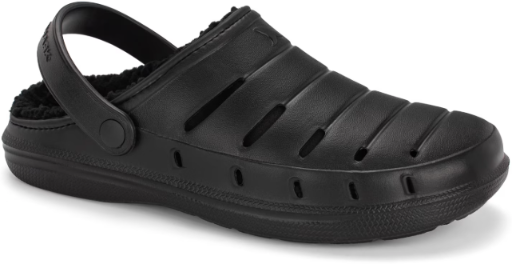 Rugged Shark Men's Lined EVA Clogs Black