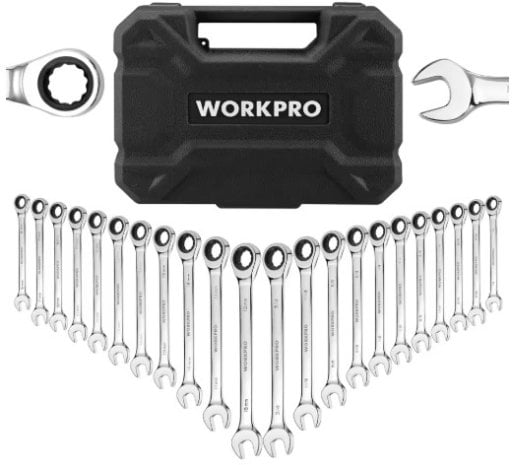 WORKPRO 21-Piece 72-Tooth Ratcheting Combination Wrench Set Deal