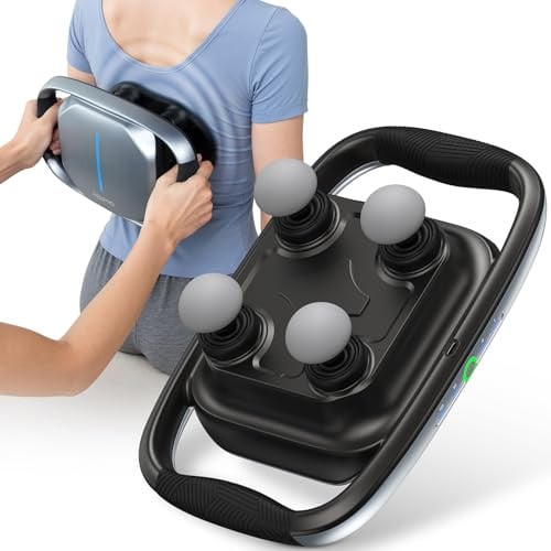 RENPHO Deep Tissue Percussion Massage Gun w/ 4 Replaceable Heads