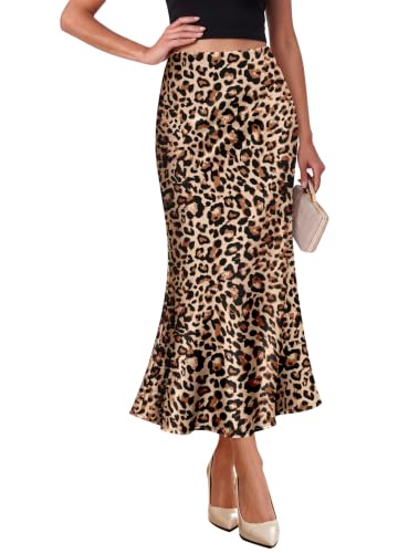 OFEEFAN Stain High Waist Midi Skirt Deal