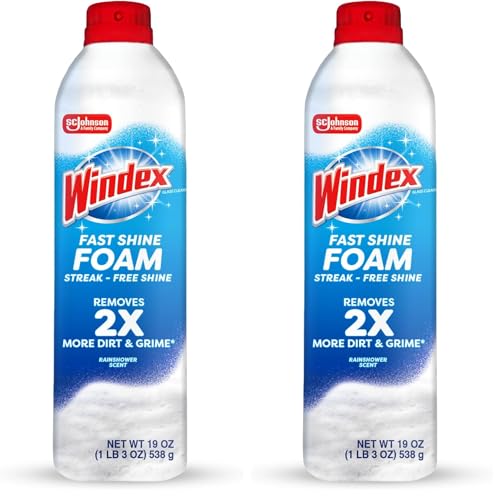 Windex Fast Shine Foam Glass Cleaner 2-Pack 19 oz Deal