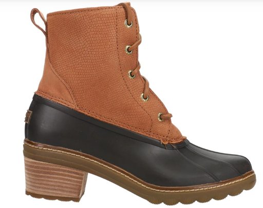 Sperry Women's Saltwater Heel Embossed Lace Up Boots