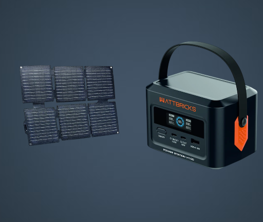 Wattbricks H100 99.2Whr Power Station + 30W Solar Panel Deal