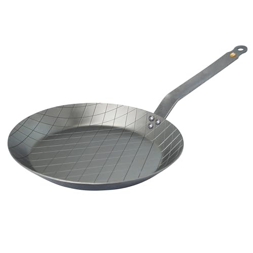 De Buyer MINERAL B Carbon Steel Steak Pan 9.5”