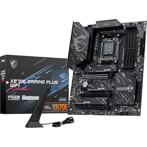 MSI X870E Gaming Plus WiFi Motherboard - ATX, AMD Ryzen 7000/8000/9000, DDR5, PCIe 5.0, M.2 Gen5, Wi-Fi 7 Deal