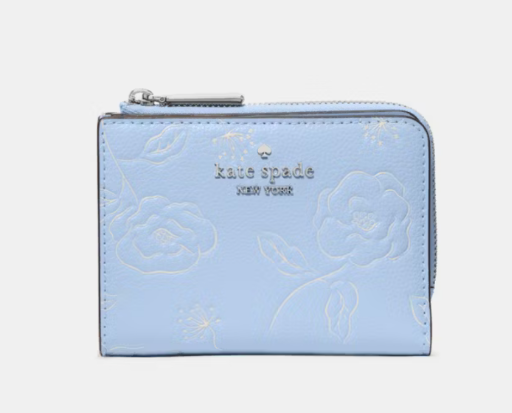 Kate Spade Floral Small L-zip Wallet