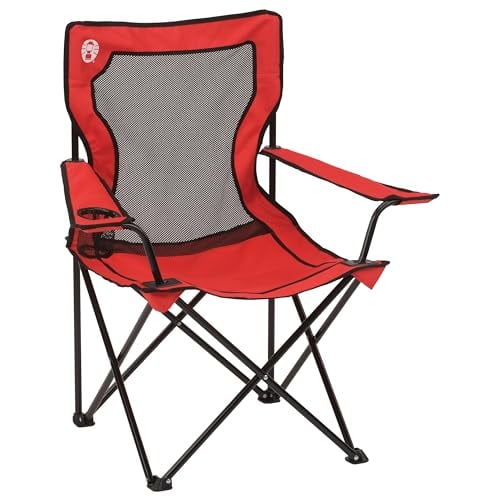Coleman Broadband Mesh Quad Camping Chair with Carry Bag & Cup Holder Deal