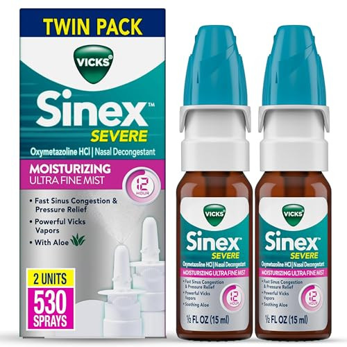Vicks Sinex Severe Moisturizing Spray 2-Pack 15mL