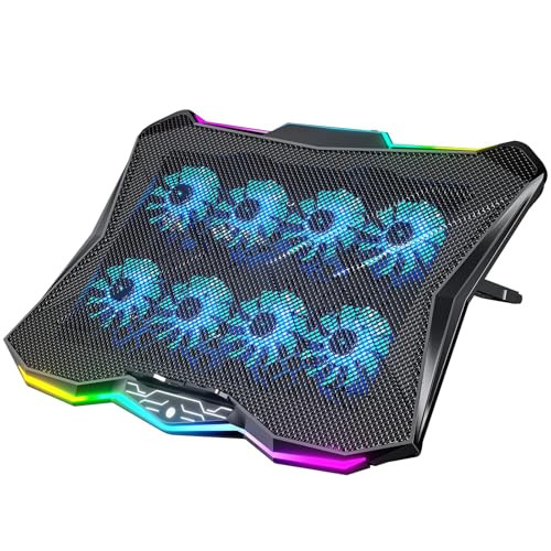 AICHESON Gaming Laptop Cooling Pad with 8 Fans & RGB