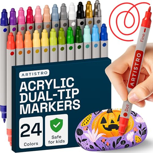 ARTISTRO 24 Colors Acrylic Paint Markers