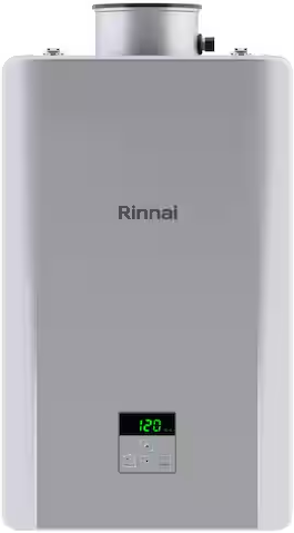 Rinnai High Efficiency Non-Condensing 8.5 GPM 180,000 BTU Interior Natural Gas Tankless Water Heater