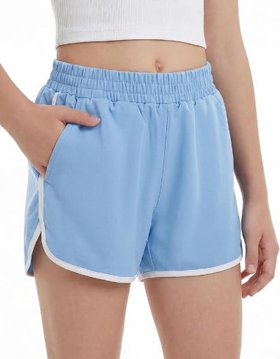 Stelle Girls Athletic Shorts with Pockets Quick Dry   Deal