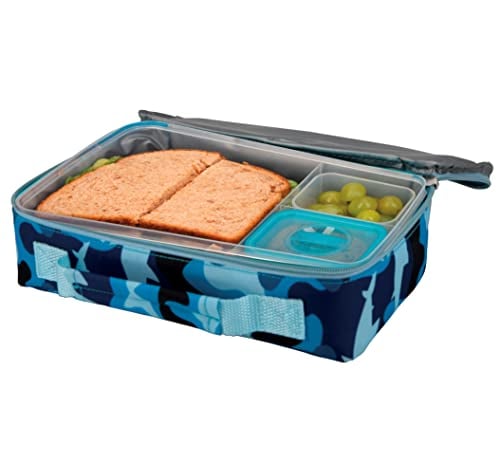 Nuby Lunchbox with Insulated Travel Bag - Blue Sharks