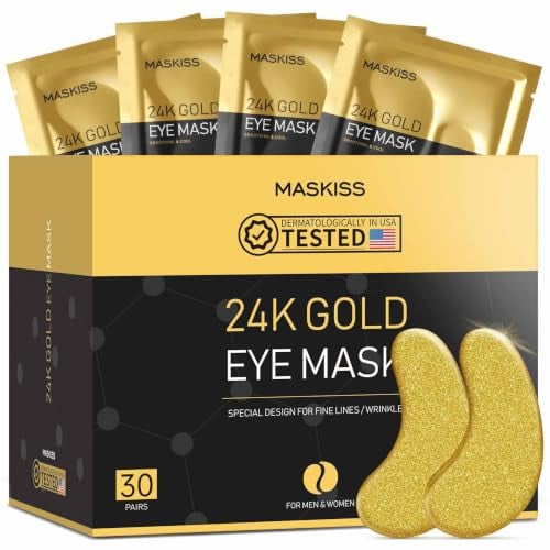 24K Gold Under Eye Patches 30 Pairs Deal