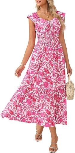 Grace Karin Summer Floral Maxi Dress Deal