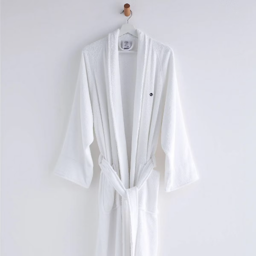 Clean Design Home Low-Lint Terry White Large Bath Robe Deal