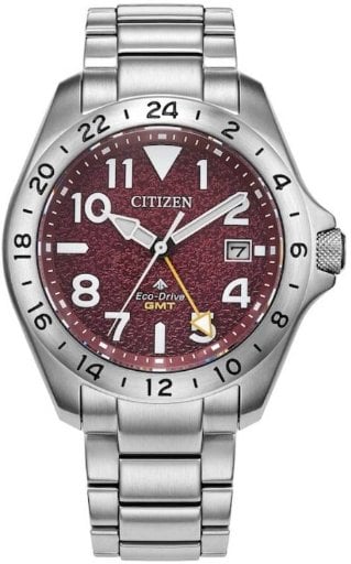 CITIZEN Promaster Land GMT Eco-Drive Red Dial Men's Watch