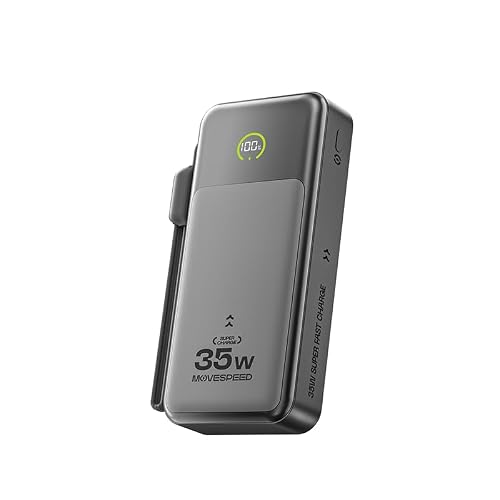 Movespeed Power Bank with Built-in USB-C Cable Deal