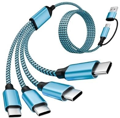 Travel USB C 4 in 1 Charging Cords Four Type C Ports