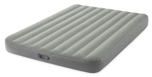 Intex 10" Queen Standard Dura-Beam Airbed Mattress with Built-in Pump