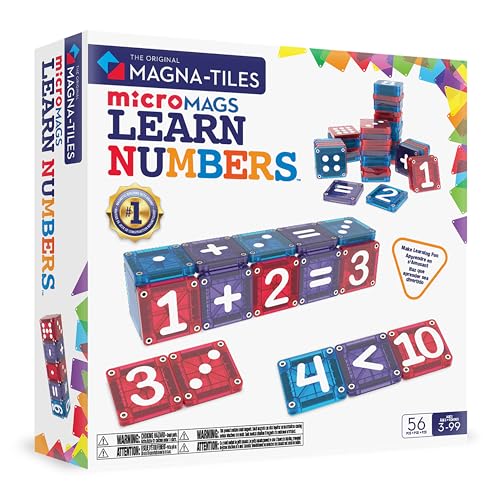 MAGNA-TILES microMAGS Learn Numbers 56-Piece Magnetic Construction Set Deal