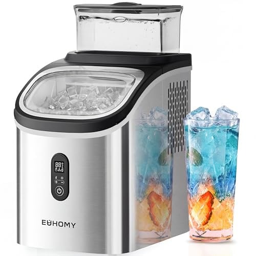 EUHOMY Ice Cube Maker Machine Countertop 34Lbs/Day
