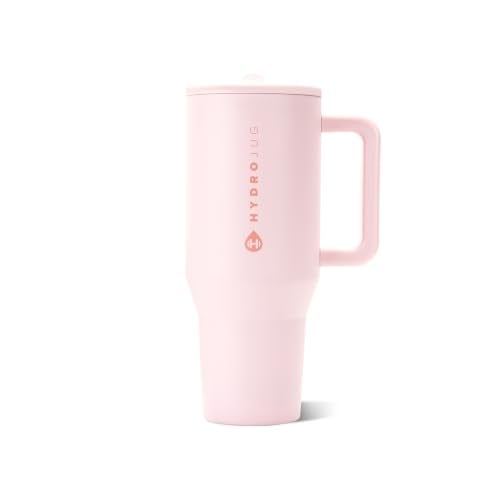 HydroJug Traveler 40oz Insulated Tumbler with Handle & Straw Deal
