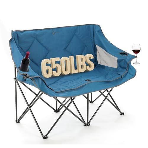 Portable Folding Double Duo Camping Chair Loveseat Deal