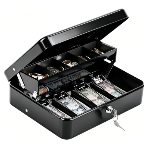KYODOLED Cash Money Box with Steel Drawer Deal