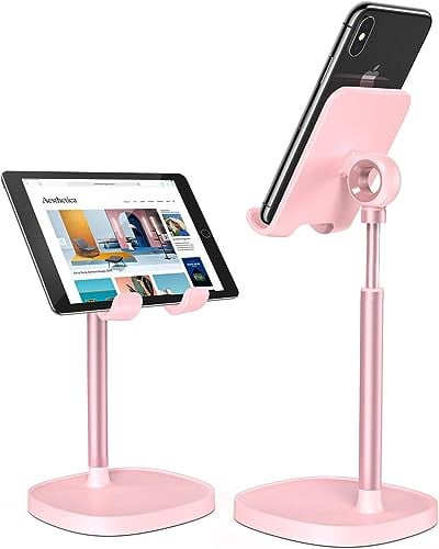 LISEN Adjustable Cell Phone Stand (Pink, for Phones & Tablets 4-10") Deal
