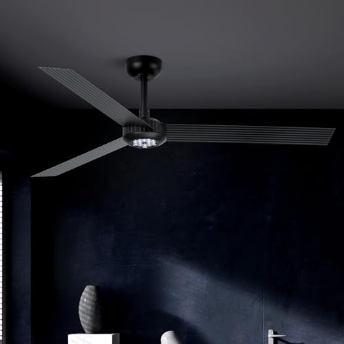 TALOYA 52" Modern Ceiling Fan with Lights, 3 Metal Blades