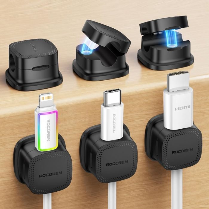 6-Pack Magnetic Cable Clips