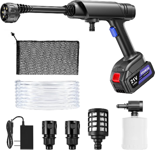 FOUKUS Cordless Pressure Washer 1200PSI Deal