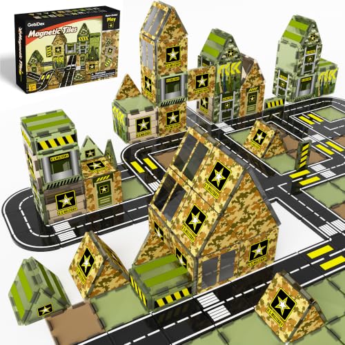 GobiDex Army Magnetic Tiles Building Set Deal
