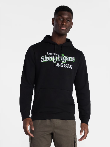 Saint Patrick's Day Men's Graphic Fleece Hoodie S-3XL