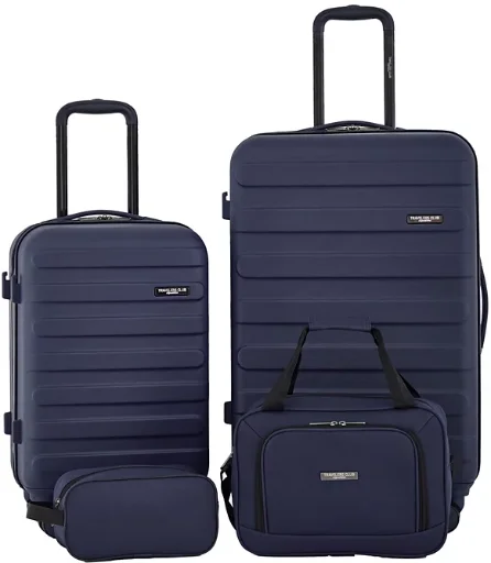 Travelers Club Austin ABS Hardside 4-Piece Luggage Set