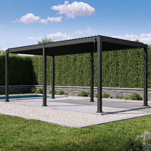 Mirador Louvered Pergola 10' x 20' w/ Crank Opening Steel Louvers Deal