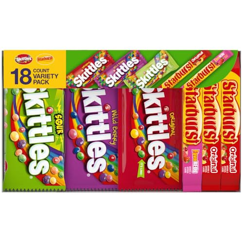 Skittles & Starburst Candy Variety Pack 18-Count