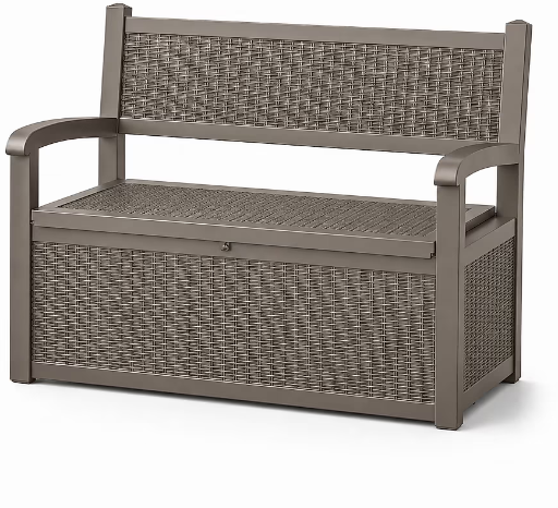 Patiozen 70 Gallon Durable Outdoor Storage Bench Deck Box Deal